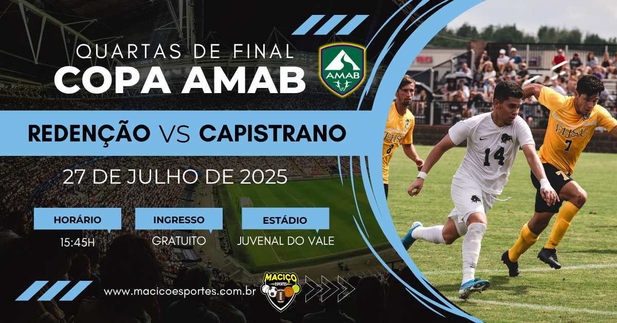 Redenção vence, mas Capistrano avança para a semifinal da Copa AMAB 2025