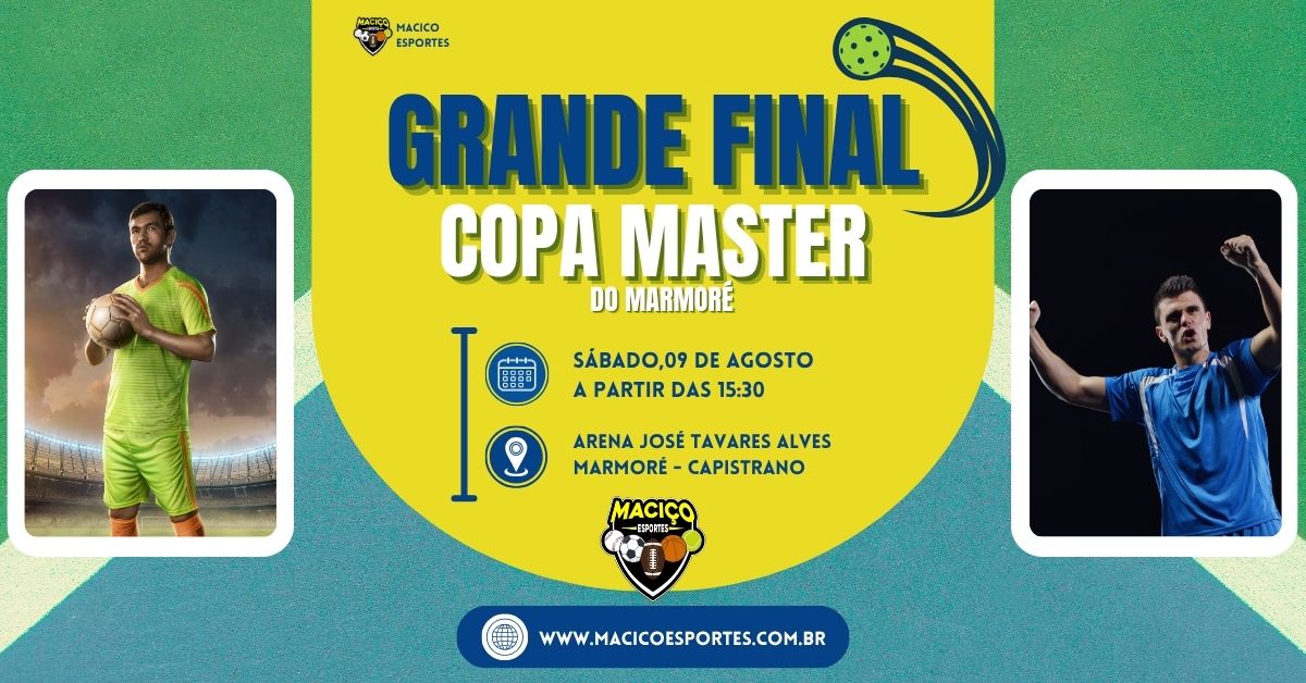 🏆 Grande Final da Copa Master de Marmoré 2025 está definida: Criciúma e Guarani duelam pelo título neste sábado!