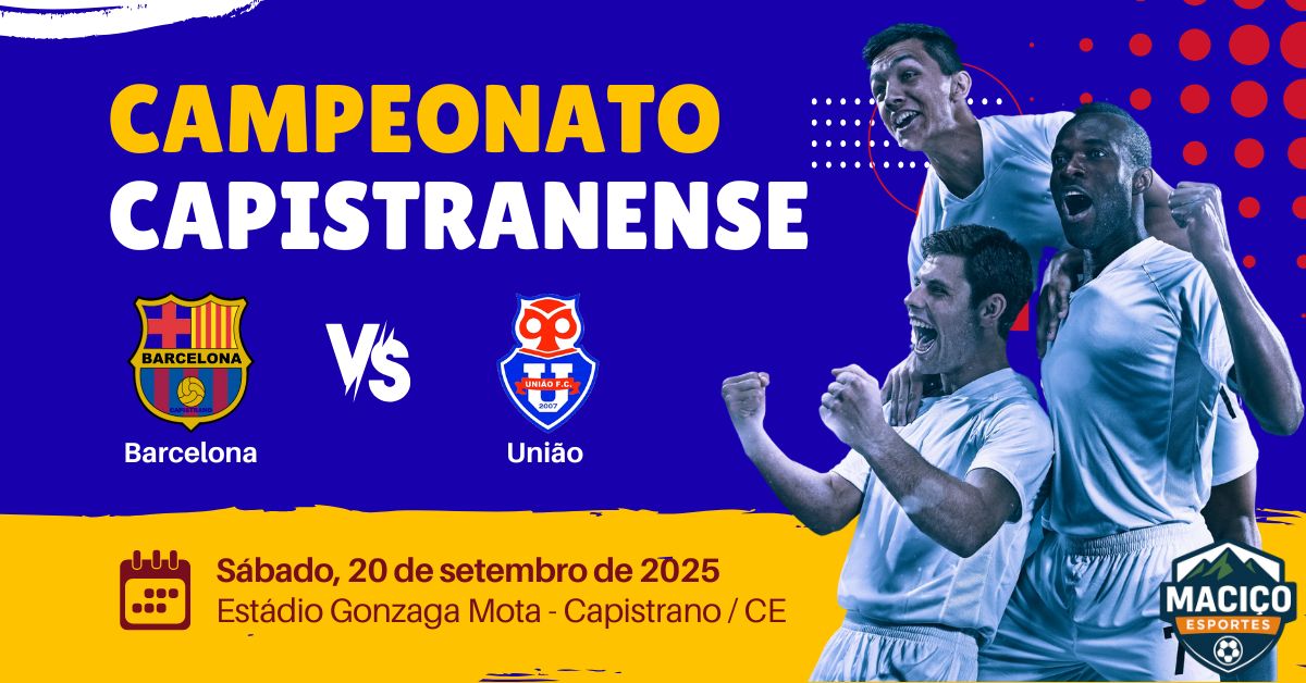 Barcelona x União Independente: tudo sobre o duelo pela rodada de abertura do Campeonato Capistranense 2025