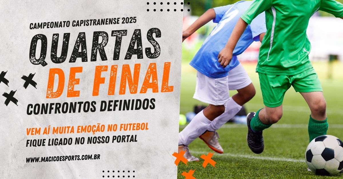 Banner - Divulgação dos Jogos das Quartas de Final do Campeonato Capistranense